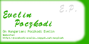 evelin poczkodi business card